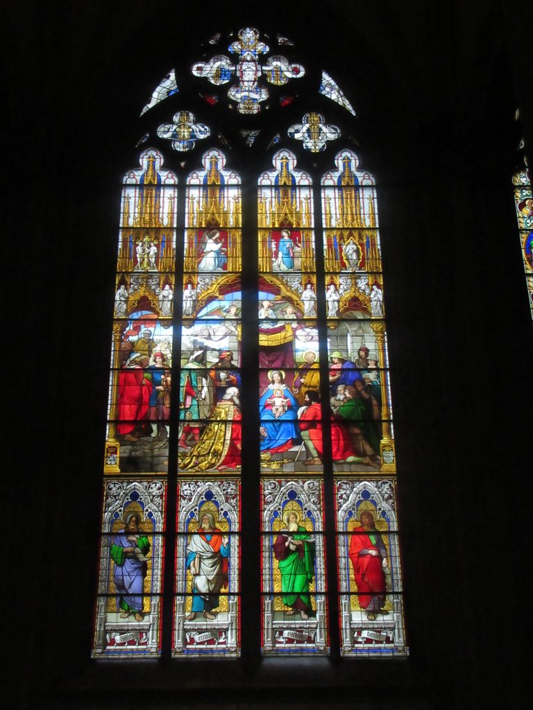 Impressive Stained glass at Cologne (Köln) Cathedral