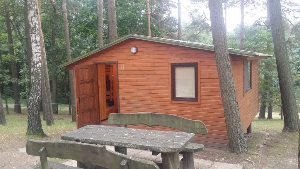 Bebrusai wooden cabin at Vipassana Course, Lithuania