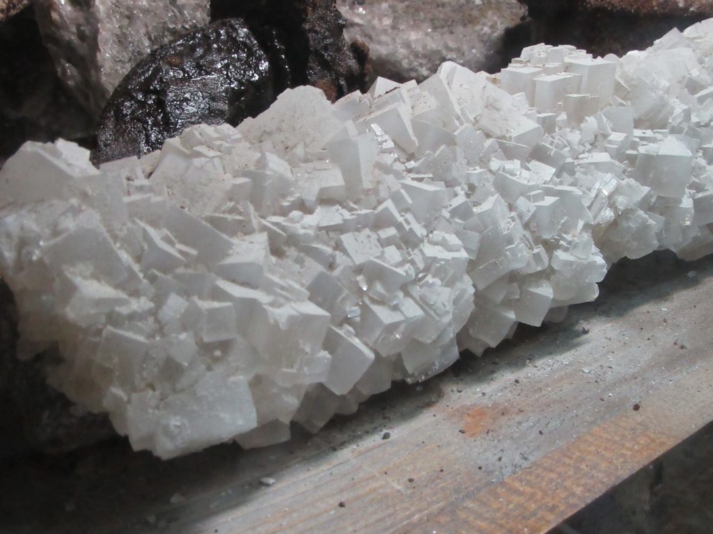 Salt Crystal in Sci-Fi Salina Turda Salt Mine macro photography