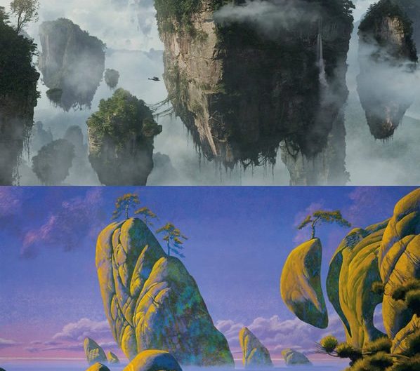 Avatar by James Cameron (2009), Floating Islands by Roger Dean (1993)