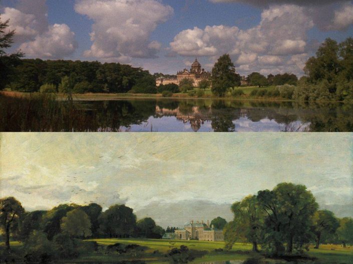 Barry Lyndon by Stanley Kubrick (1975) Malvern Hall Warwickshire by John Constable (1809)