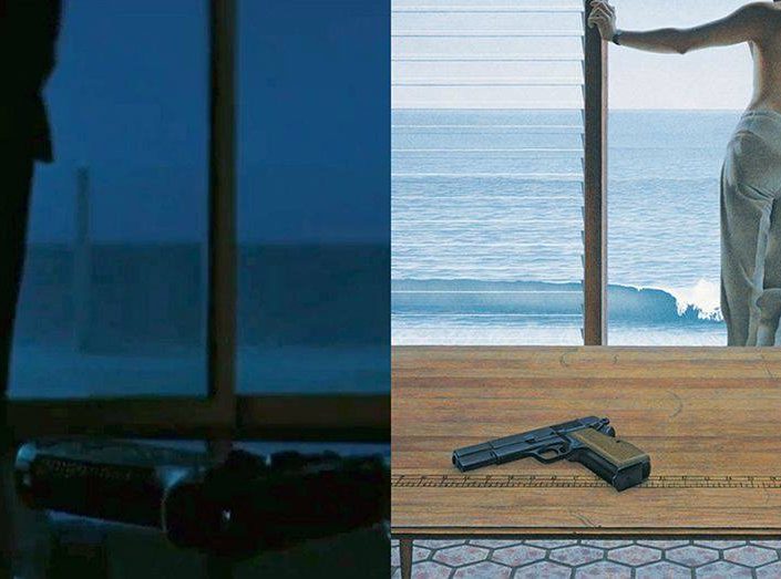 Heat by Michael Mann (1995), Pacific by Alex Colville (1967)