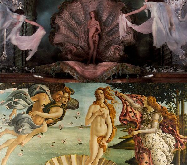 The Adventures of Baron Munchausen by Terry Gilliam (1988), The Birth of Venus by Sandro Botticelli (1484)