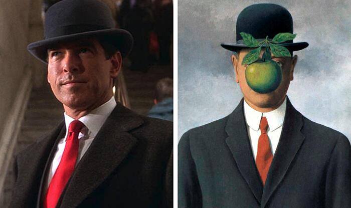 The Secret of Thomas Crown, John Mctiernan (1999) The Son of man, René Magritte (1964)