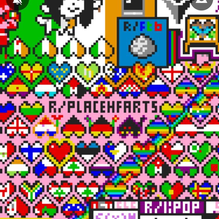heart flags in the place reddit experiment